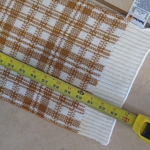 🔥🔥🔥Timberland logo plaid acrylic scarf New - Picture 8 of 11